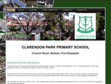 Tablet Screenshot of clarendonpark.co.za